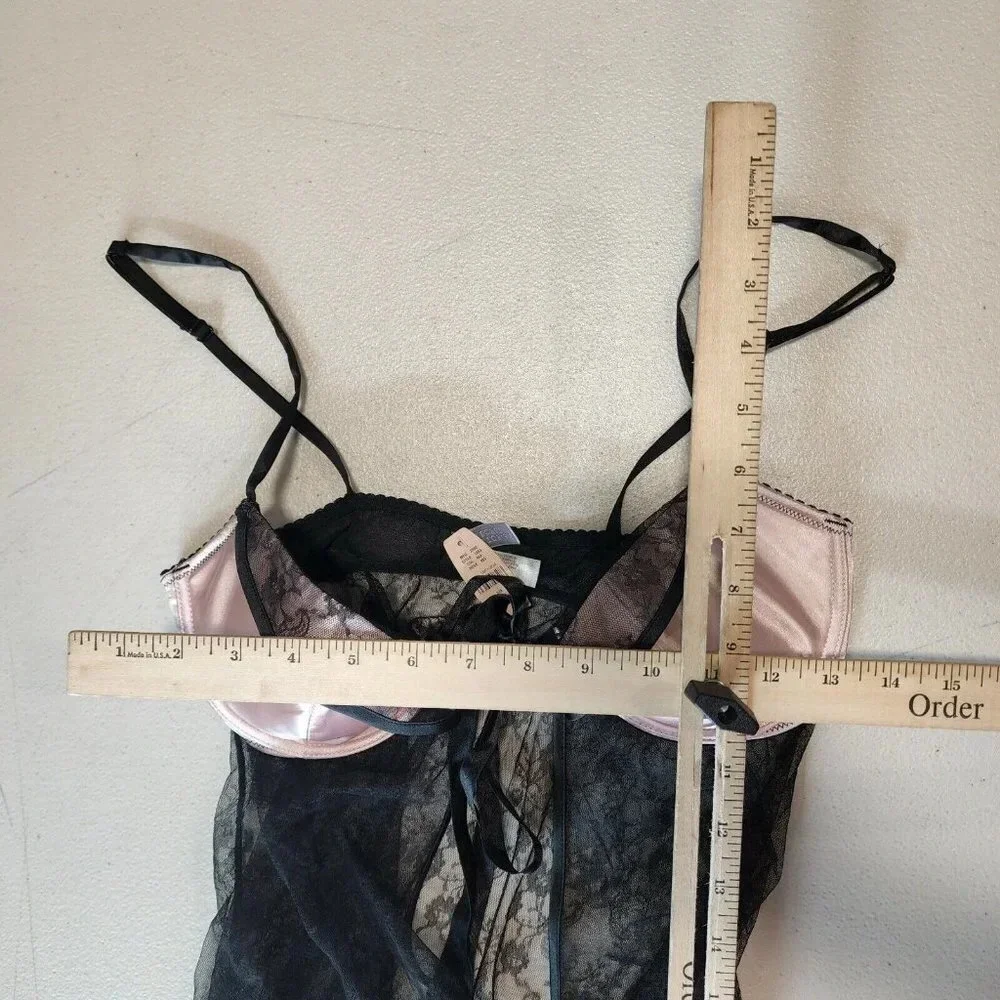 Victoria Secret Women's Sexy Little Things Lace Baby Doll Nightie Size 34D NWT - Picture 10 of 12